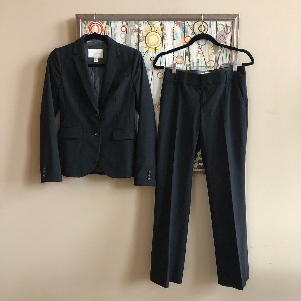 2-Button Black Suit Jacket - Banana Republic
